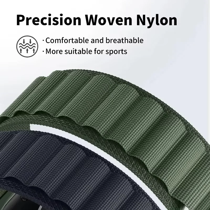 Correa de nailon alpino de 20/22mm para Huawei Watch 5 4 GT6-5-4-3 Pro 46mm pulsera cómoda de repuesto para Amazfit Balance 2/Bip 6