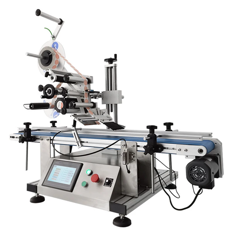 LT150 Etichettatrice piatta elettrica completamente automatica Dispositivo per etichettatura bottiglie Scatola Custodia Bottiglia Controllo touch screen