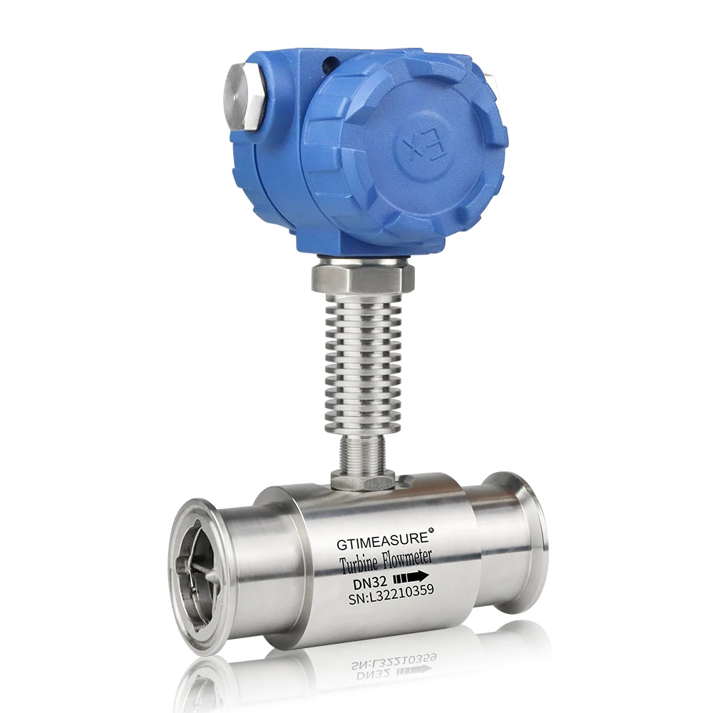 مقياس تدفق التوربينات السائلة 4-20mA مقياس تدفق المياه 24 فولت مقياس تدفق الكحول والمياه والزيتية #4