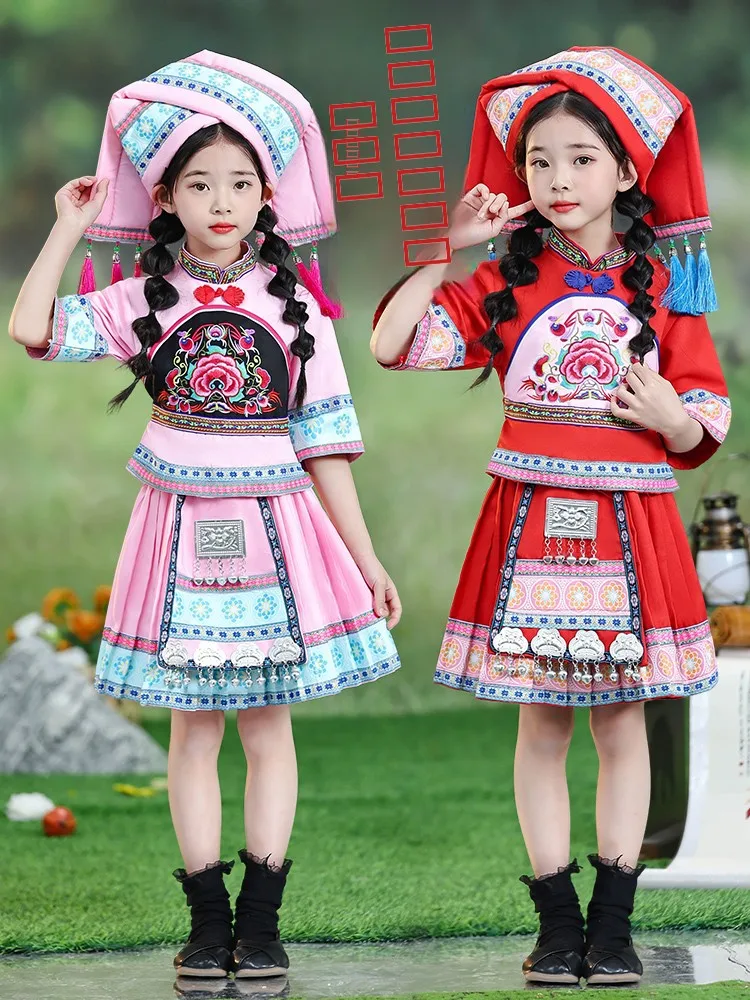 

March 3rd Minority Ethnic Girls Clothing New 2026 Style Children's National Costume Female Toddler Ethnic Costume Guangxi Clo...