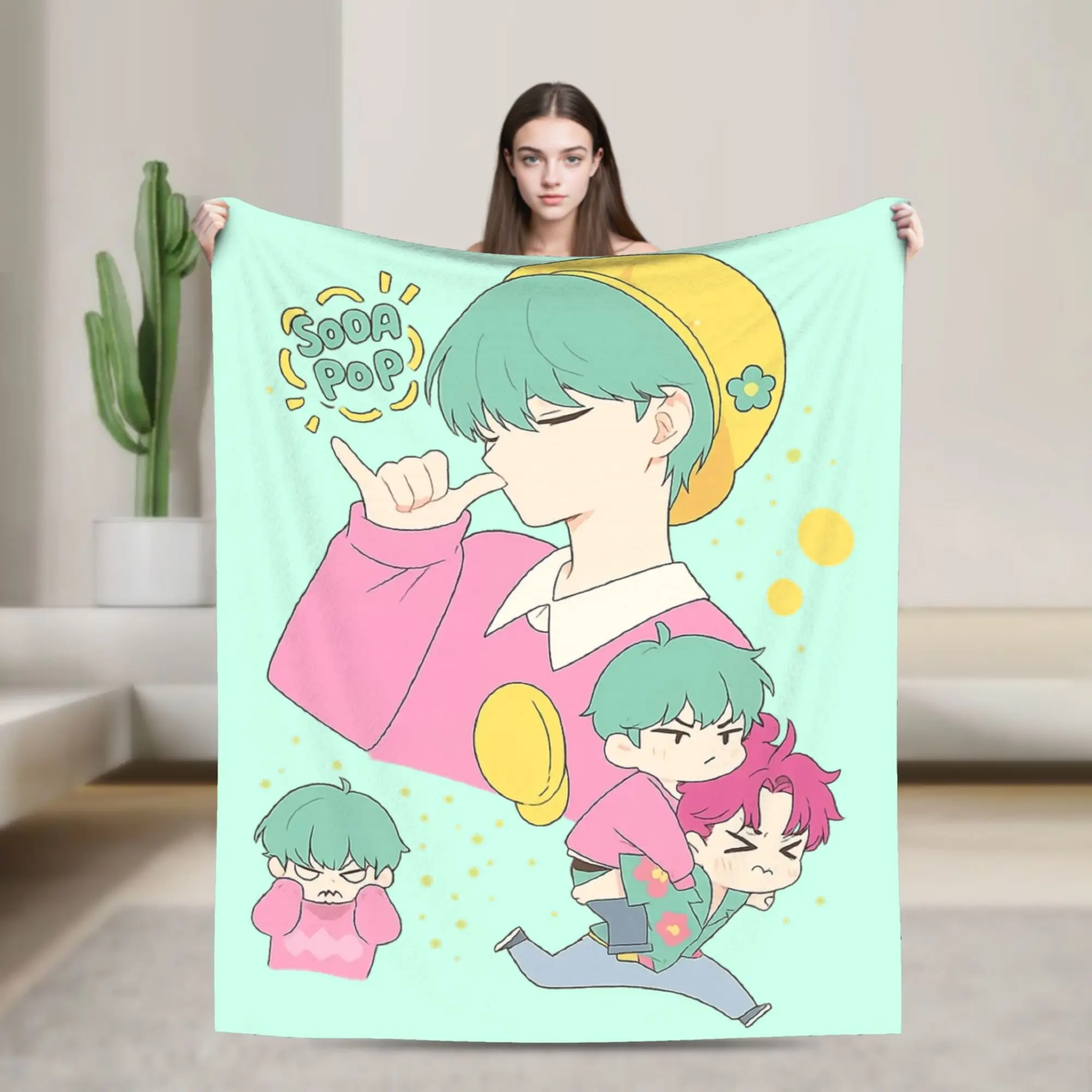 Soda Pop Huntrix Boy Kpop Demon Hunters Saja niños manta decoración de franela manta cálida para el hogar ropa de cama al aire libre