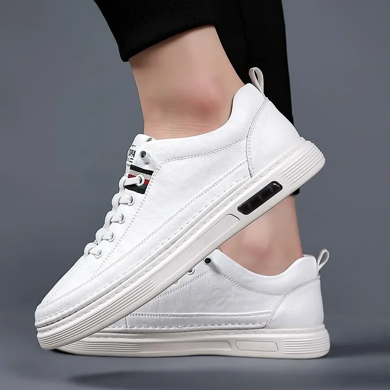 Men\'s Leather Shoes Autumn Trend Brand Casual Board Shoes Soft sole Breathable Business Formal Dress Footwear Moccasins Loafers