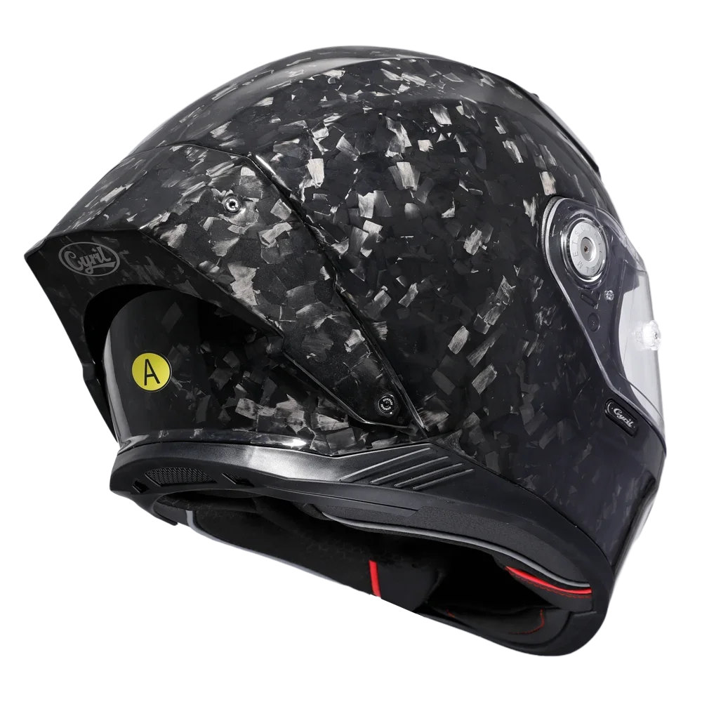 Unisex Lightweight Carbon Fiber Kevlar Full Face Motorcycle Street Bike Helmets Racing Helmet DOT ECE Approved CYRIL Casque Moto