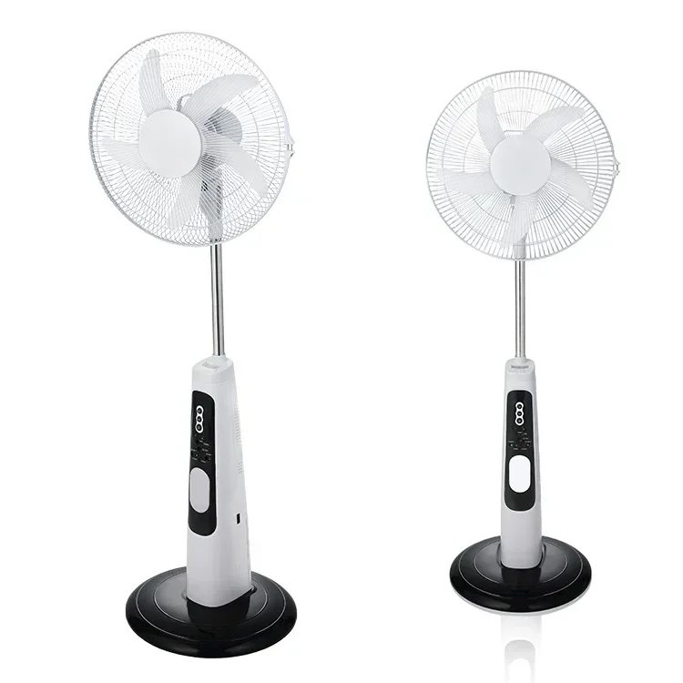 Multi-Function Electric Fans Rechargeable Floor Fan with Solar Panel Charger