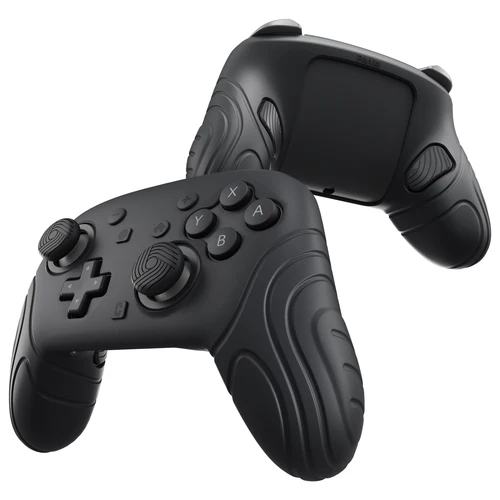 Imagen 2 del producto PlayVital Samurai Funda de silicona para controlador Switch 2 Pro – Piel protectora con tapas de botón trasero, empuñaduras y pegatinas para pulgar