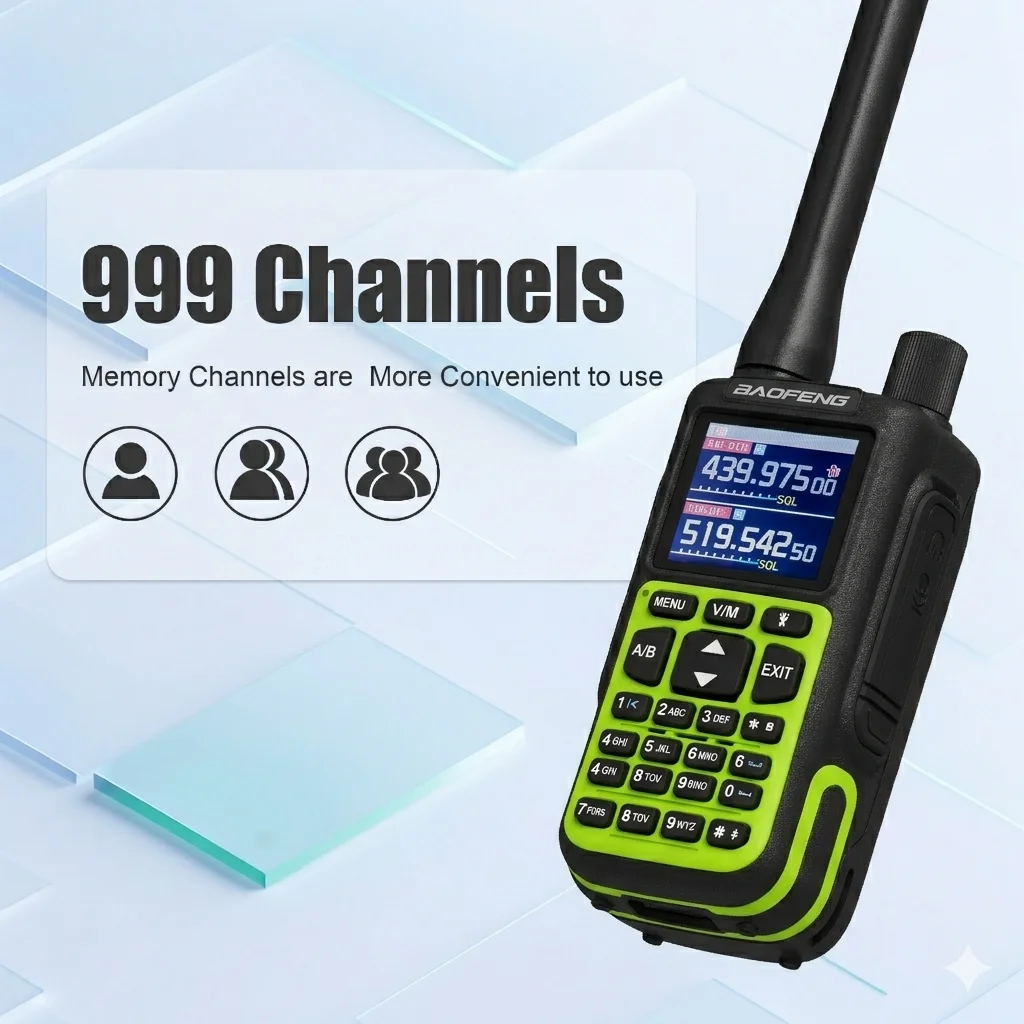 Baofeng Mini-5 Walkie Talkie Multi Color Bluetooth APP Programming AM/FM NOAA TYPE-C Charging Upgrade UV-5R Mini Two Way Radio