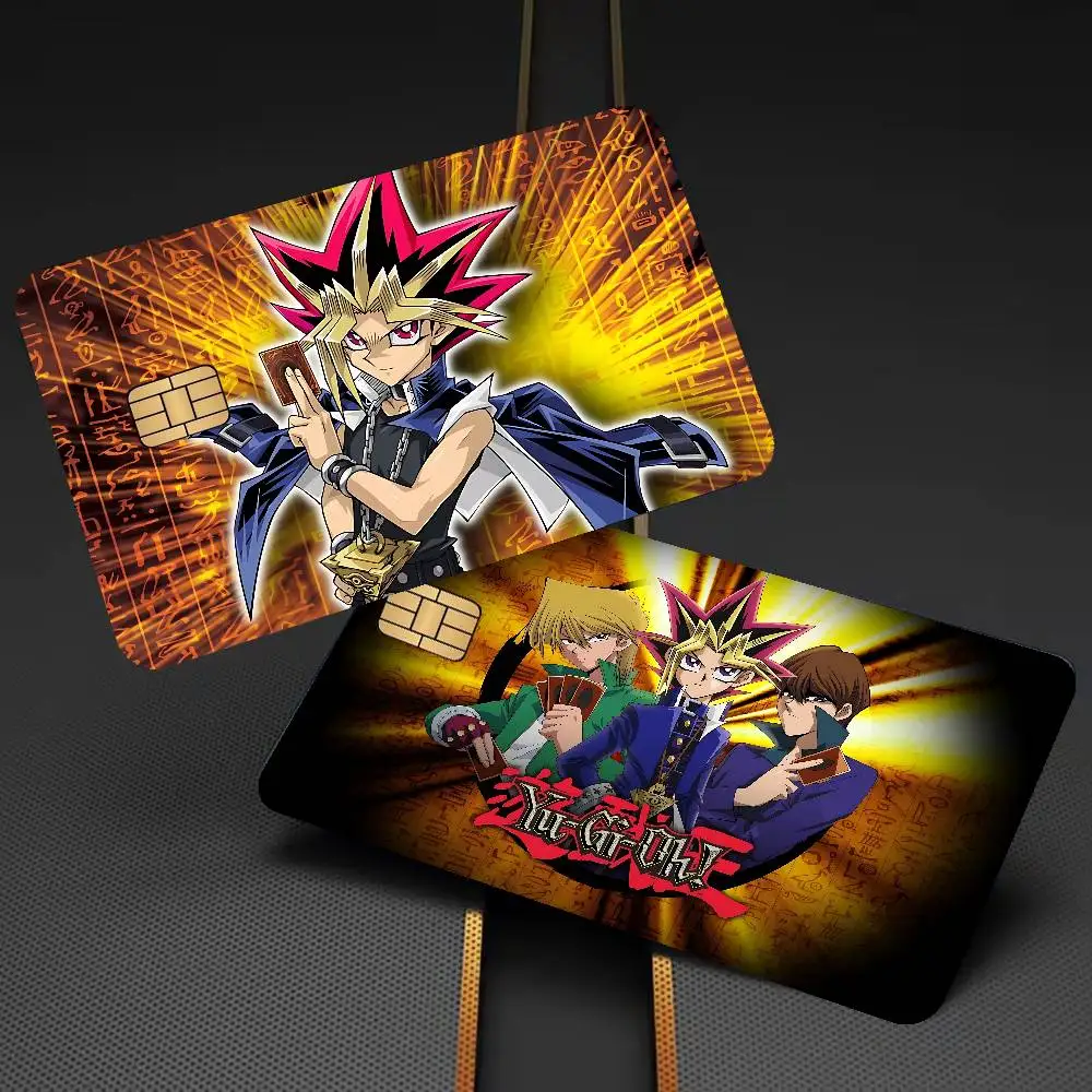 Japanese Manga T-Yu-Gi-Oh Credit Card Skin Stickers For VISA Bank Card Transportation Card Waterproof Sticker Anti-scratch Gift