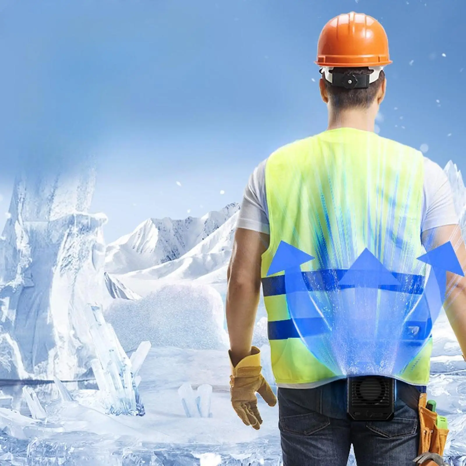 허리 선풍기 개인 선풍기 조용한 선물, 작은 냉각 선풍기, 침실 홈 라이딩