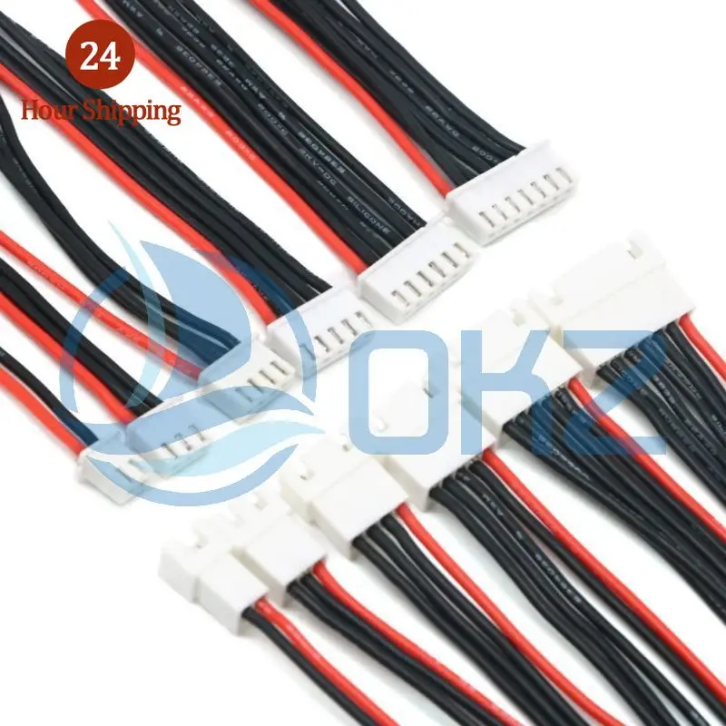 5pcs/lot JST-XH 1S 2S 3S 4S 5S 6S 20cm 22AWG Lipo Balance Wire Extension Charged Cable Lead Cord for RC Lipo Battery charger