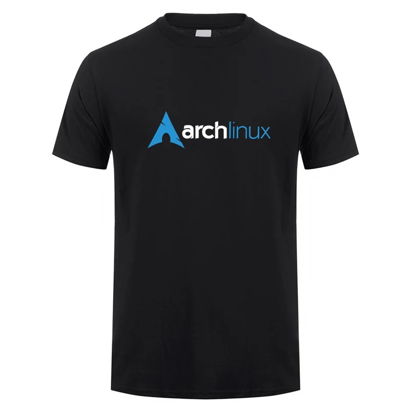 

Arch Linux T Shirt Summer Men Cotton Short Sleeve Arch Linux T-shirts Mans Gift Tees LH-504