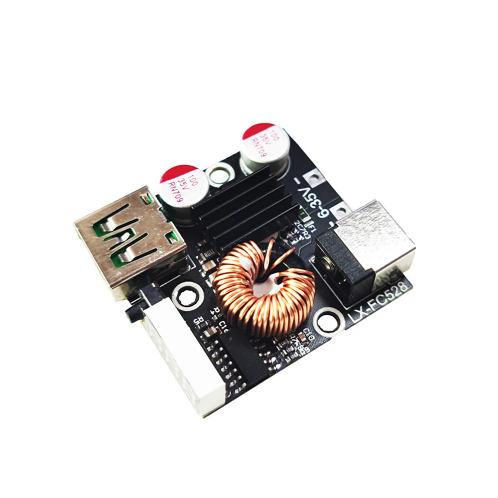 QC4.0 3.0 PD Full Protocol Mobile Phone Fast Charging Module 65W Type-c USB Dual Interface Charging Board with Heat Sink