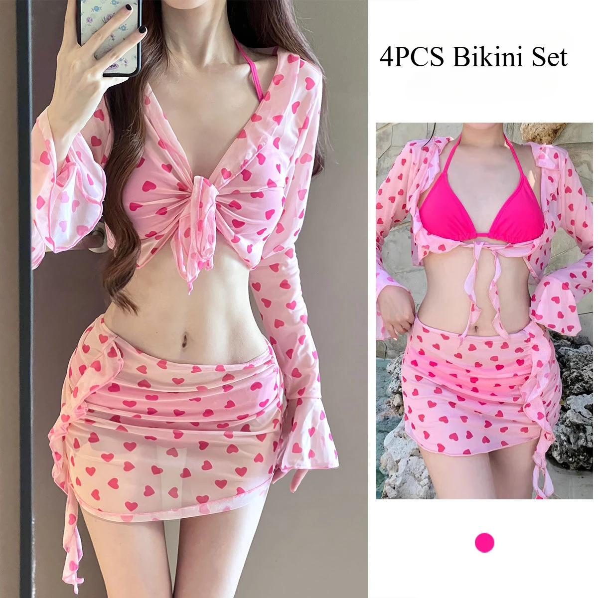 

Сексуальный комплект бикини с эффектом пуш-ап, женский купальник в японском стиле, купальный костюм больших размеров, простой модный купальный костюм, микро-бикини