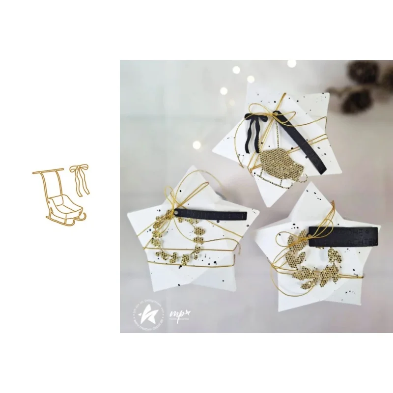 Neues Produkt Vorverkauf Weihnachten Eltern-Kind Stanzformen und Stempel DIY Scrapbook Album Dekoration Geprägte Papierkarten