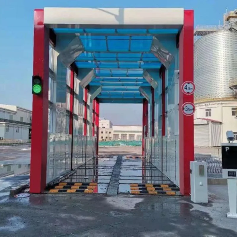 Automatic car washing machine Commercial tunnel car washing machine with brush Large intelligent belt air drying Computer car