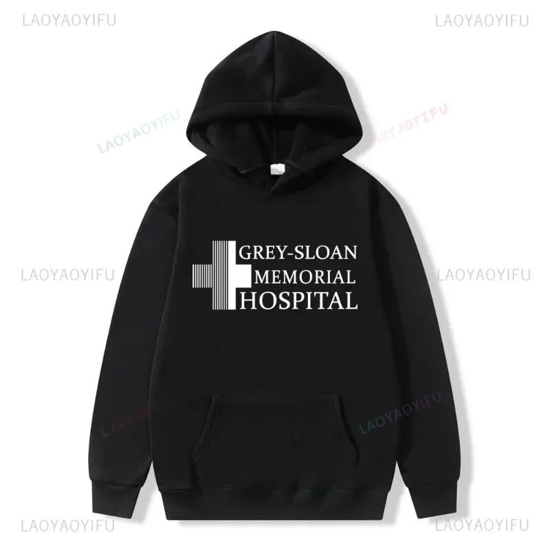 Grey\'s Anatomy Pullover Grey Sloan Memorial Hospital Hoodie Meredith Grey Derek Shepherd Grey\'s Hoodie Man Hoodies Sweatshirt