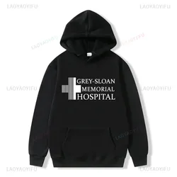 Grey's Anatomy Pullover Grey Sloan Memorial Hospital Hoodie Meredith Grey Derek Shepherd Grey's Hoodie Man Hoodies Sweatshirt