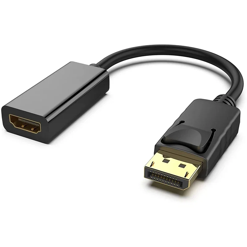 Преобразователь DisplayPort DP в 4K 1080P HD адаптер кабель штекер-гнездо Позолоченный разъем для ноутбука настольного монитора HDTV