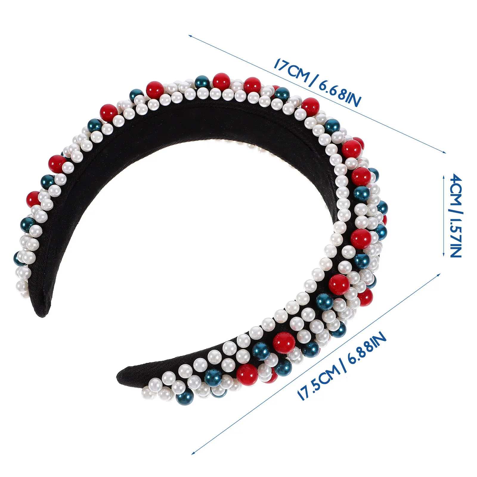 Pearl Headband Women Fashionable Wide Hair Band Exquisite Hair Decoration for Teenagers Formal Casual Events Gift Ready