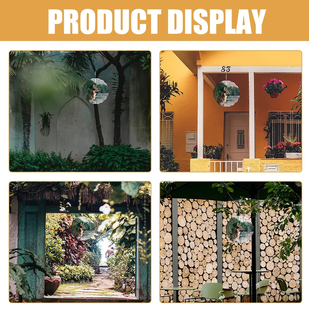 

2pcs Aluminum Wind Spinner Blank Sublimation Hanging Decor For Garden Yard Porch Lawn Outdoor Indoor Diy Ornament