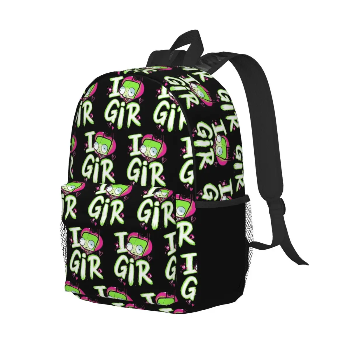Invader Zim Valentine's Day I Love GIR Backpack Student Boys Girls BookBag Men Women School Bag Computer Shoulder Bags