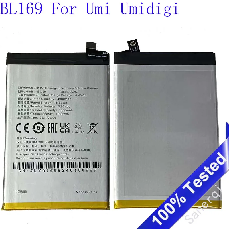 

5000mAh for UMIDIGI UMI BL169 UMI BLA6P battery