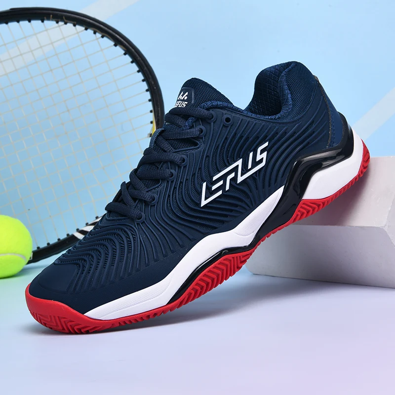 Professional tennis shoes for men and women breathable badminton volleyball shoes for indoor sports training non-slip competitio
