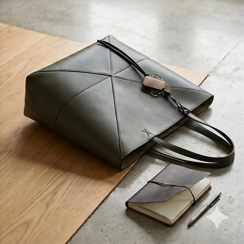 New Foldable Transformable Geometric Bucket Bag, Large Capacity Tote Bag, Handbag Shoulder Crossbody Bag for Women