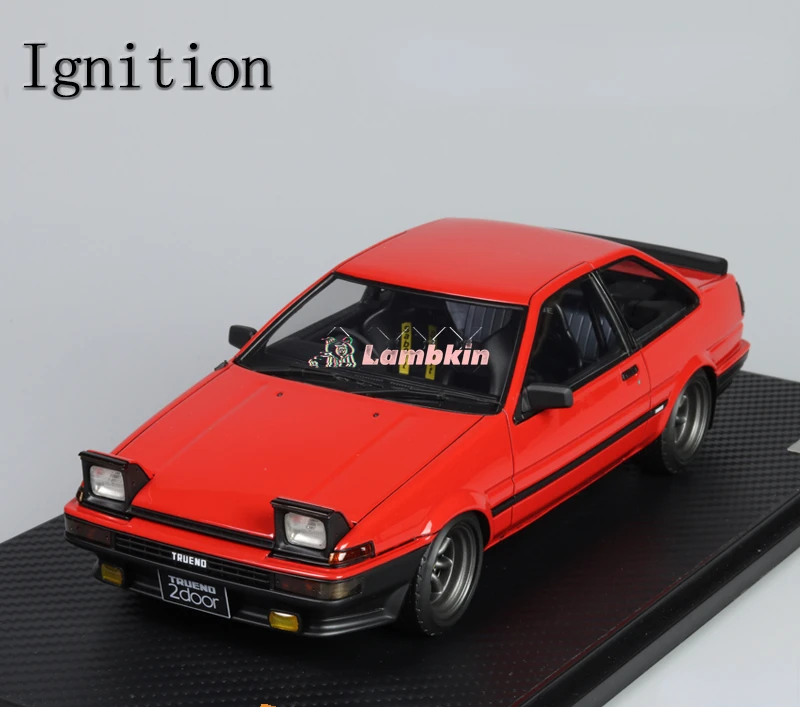 Ignition model IG 1:18 AE86 apex 2-door red flip-lit version resin car model ornament collection gift miniature limited