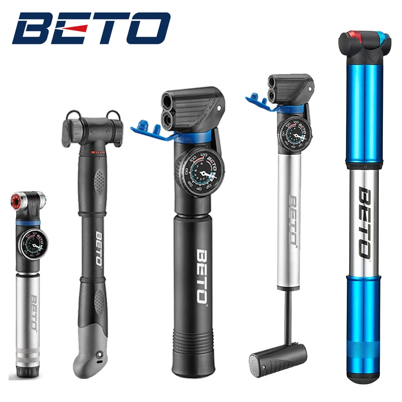 Beto Bicycle Pump Mini Hand Pump Cycling Riding Air Pump Tire Inflator Repair Tool MTB Road Schrader Presta Portable Bike Pump