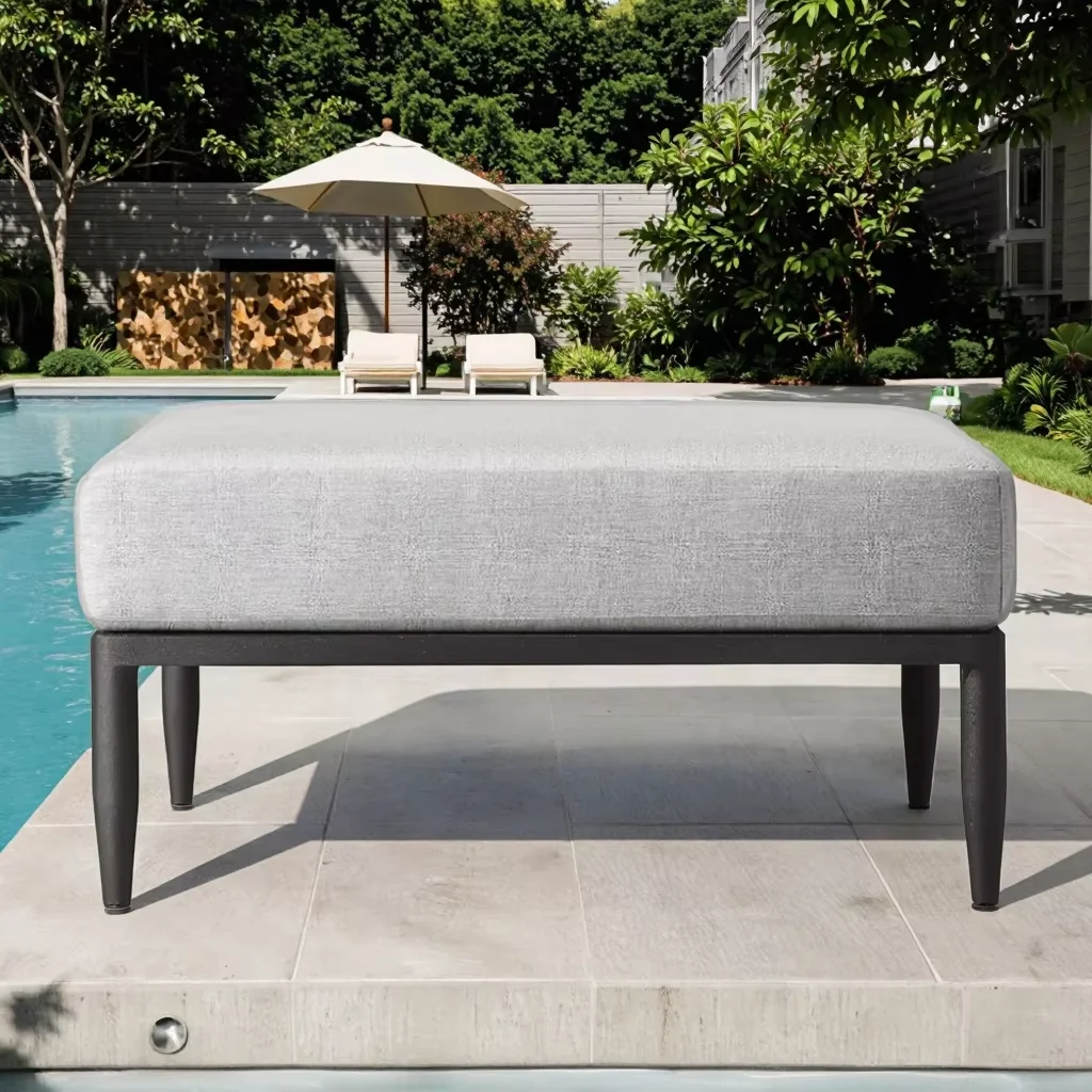 

# Furniture Outdoor Metal Aluminum Rope Ottoman