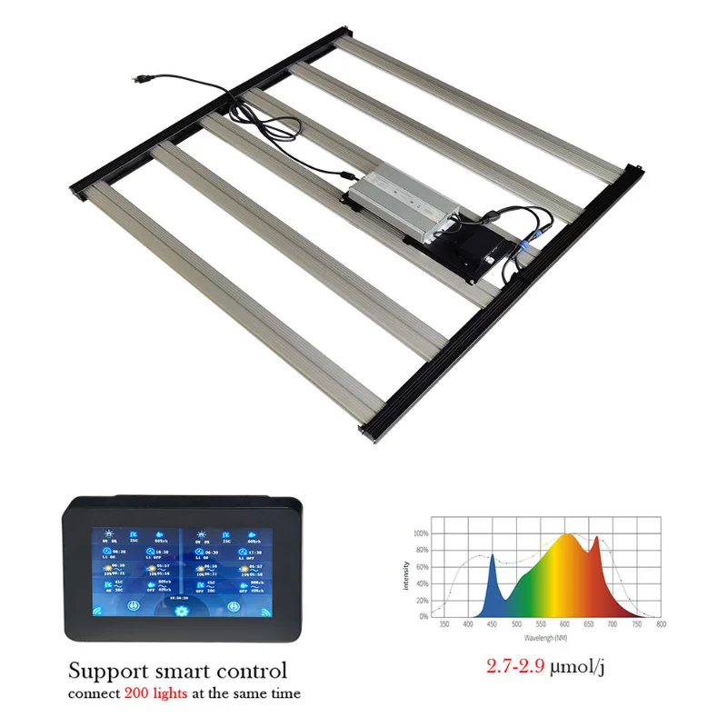 Dimmable 640w Foldable Pro Led Grow Light Hydroponic  Plant Flower Grow Light for Indoor Plants