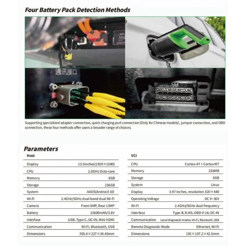 Smartsaft P13 EV سيارة ماسح ضوئي تشخيصي جديد الطاقة مركبة كاشف أخطاء المحرك محلل للصيانة P01 P03