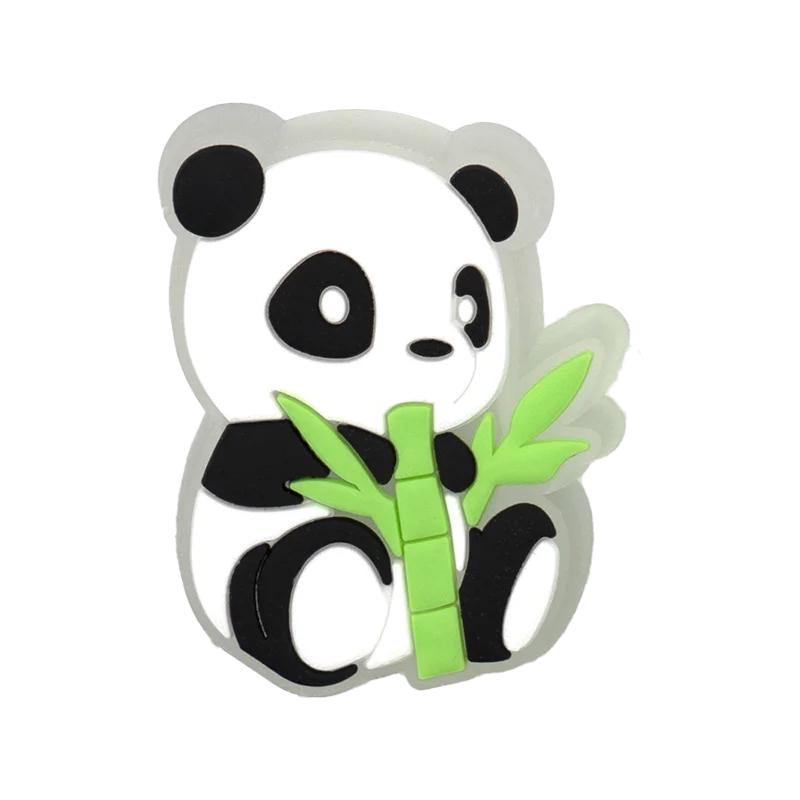 1 stücke LED Nette Tiere Schuhe Charms Lustige Ente Schwein Panda Katze Leuchtende Schuh Dekorationen Rosa Salamander Tintenfisch Clog Zubehör – Detail 19