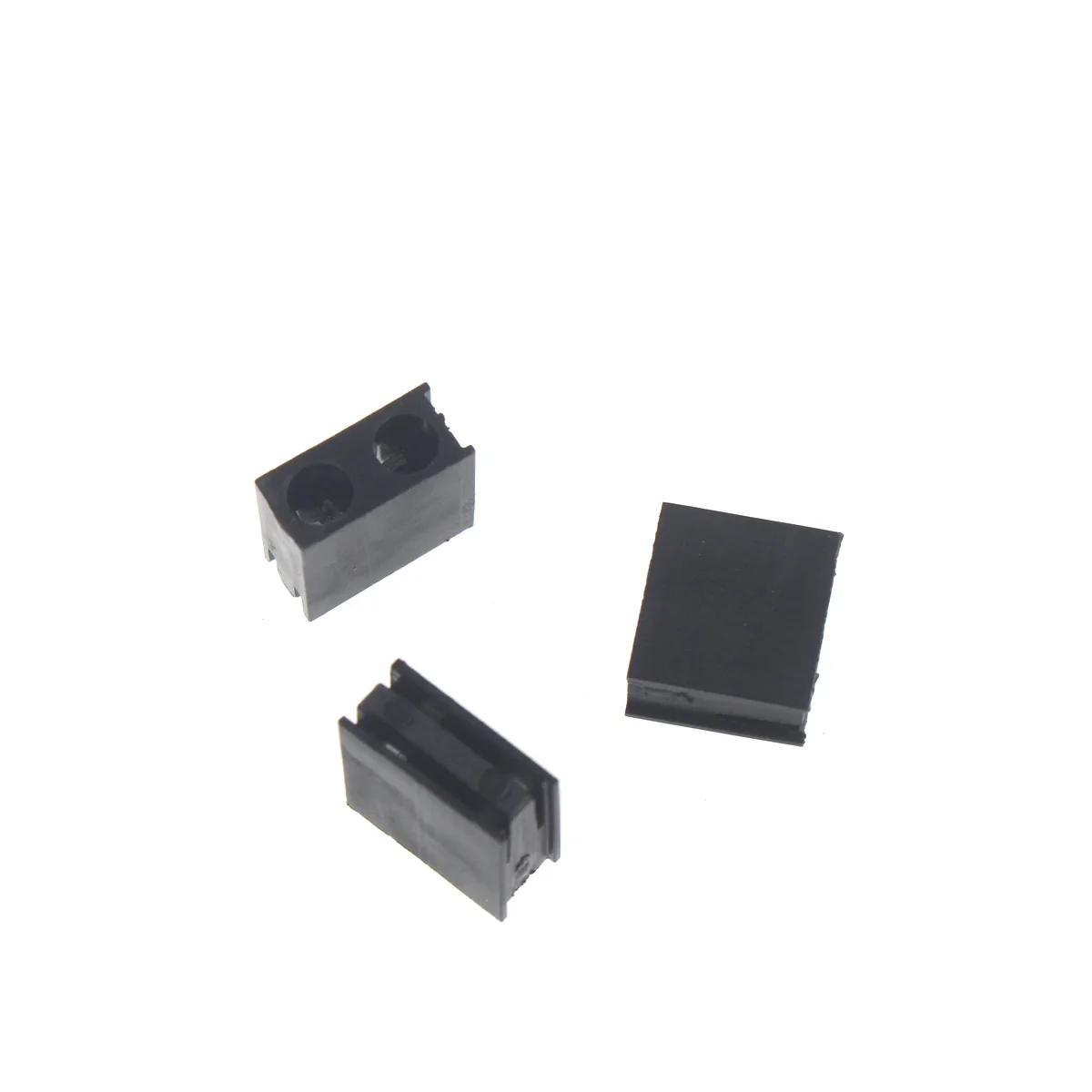 50/20pcs F3mm LED indicator lamp holder single hole /1/2/3/4 hole LED Black square lamp holder spacing column