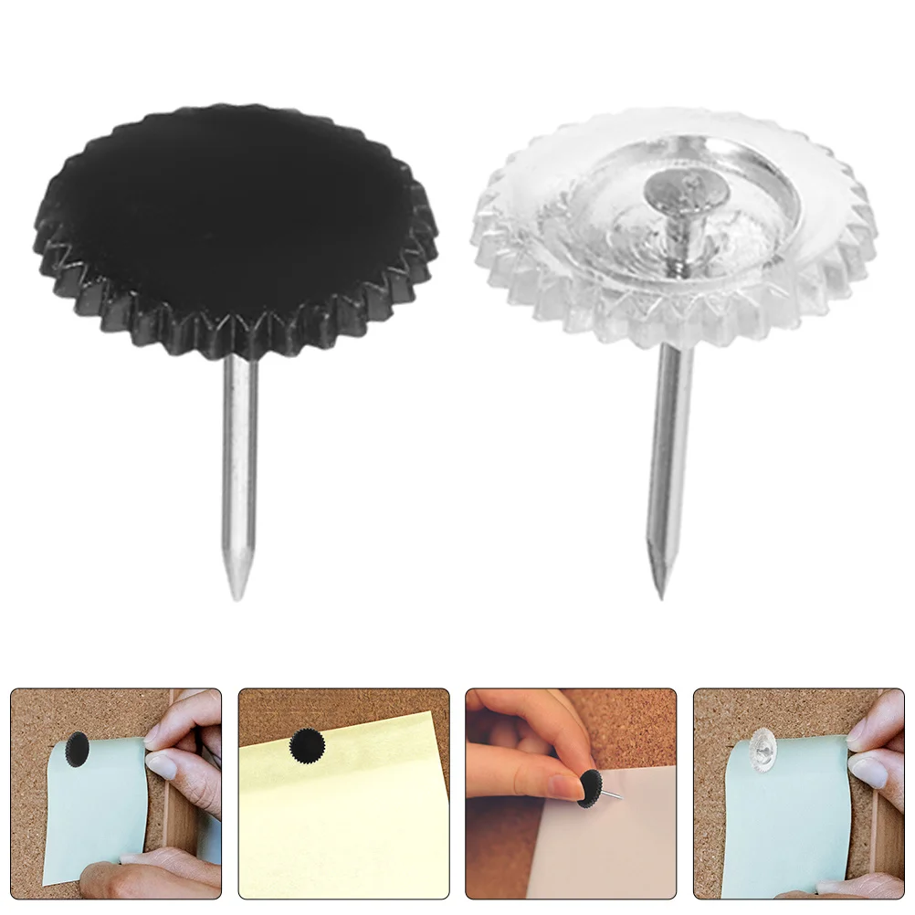 

200Pcs Clear Thumbtacks Portable Aluminum Alloy Pushpins for Office Home Bulletin Board Map Markers Wall Decoration