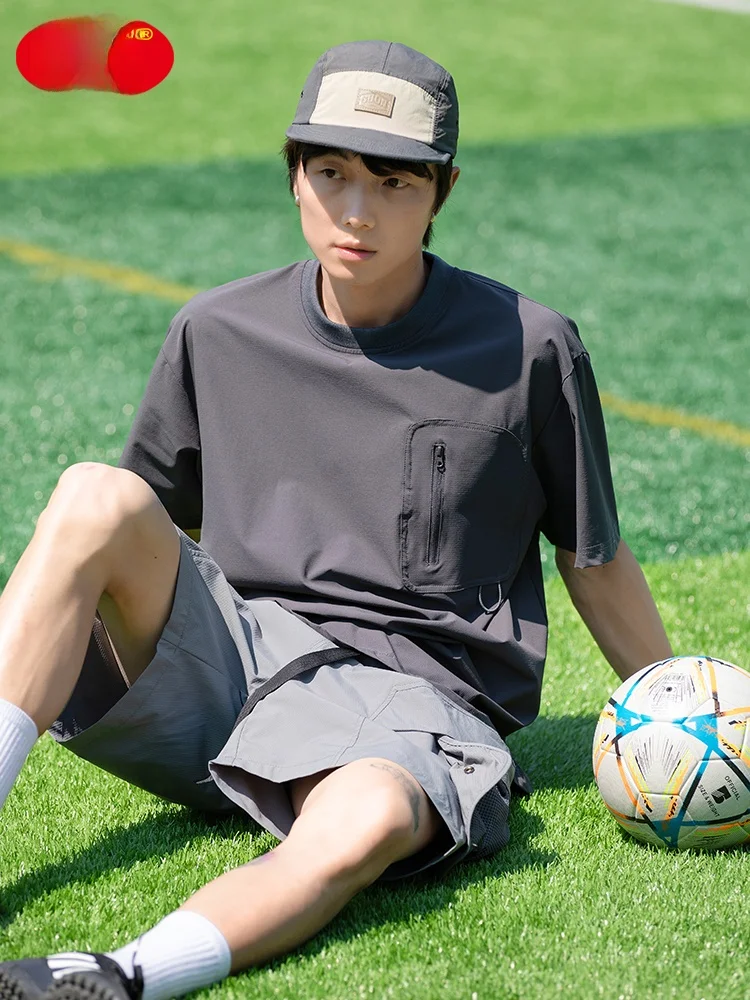 

Мужская спортивная футболка AHAH Qui Dry ort Sve для езды на велосипеде и бега UPF00, защита от солнца, верхняя стойка, подходит для летней моды