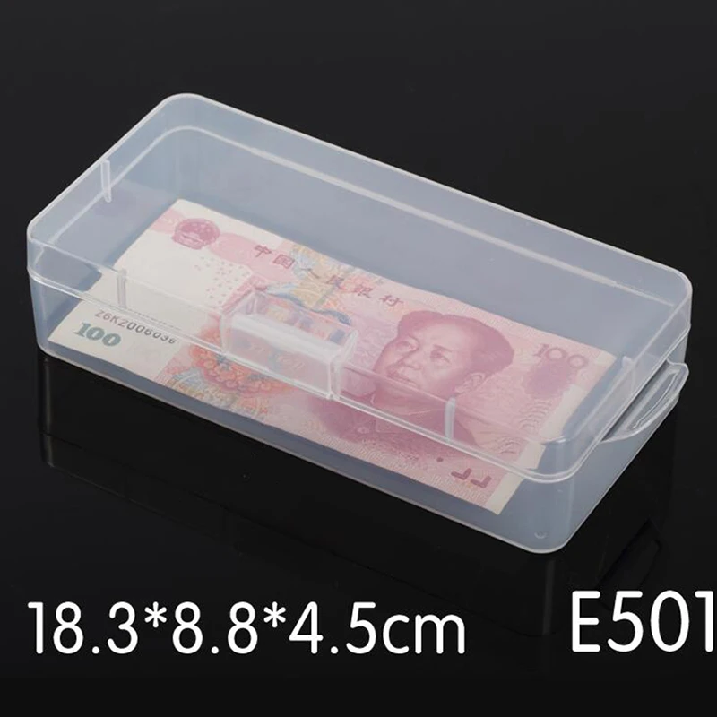 Rectangular Plastic Clear Transparent Storage Electronic Parts Screw Beads Box Collection Container Organizer