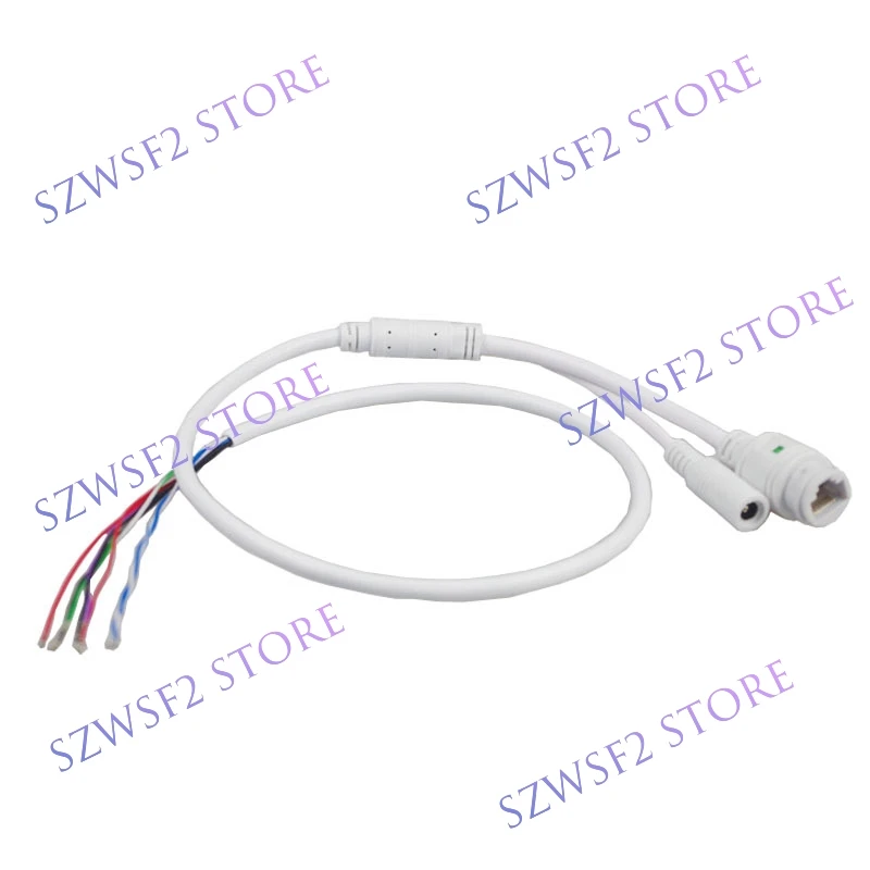 9 Core Dual Head 3-piece Set With 2/8 Ports And Waterproof Cover RJ45 Tail Cable POE Network Camera Connection Cable E2
