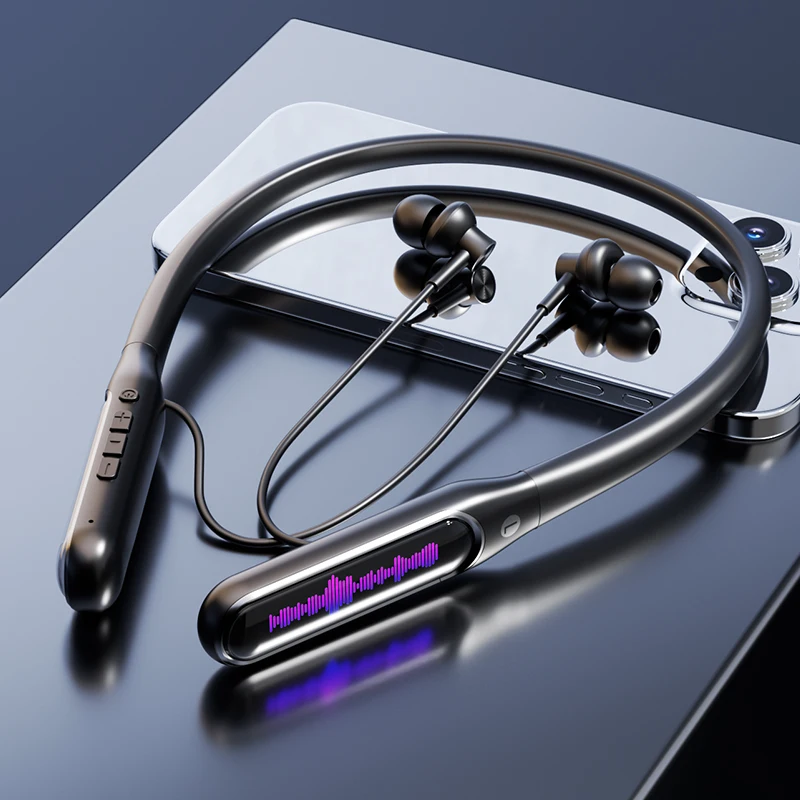 EARDECO Sport Bluetooth Headphone 80 Hours Playback Wireless Headphones Bass Stereo Neckband Phone Headphone Headset with Mic