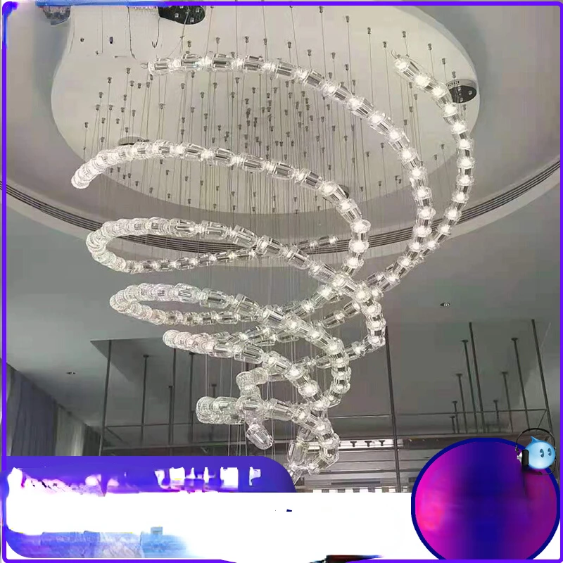 

Customized Club Lobby Sand Table Crystal Chandelier Hotel Lobby Exhibition Hall Art Project