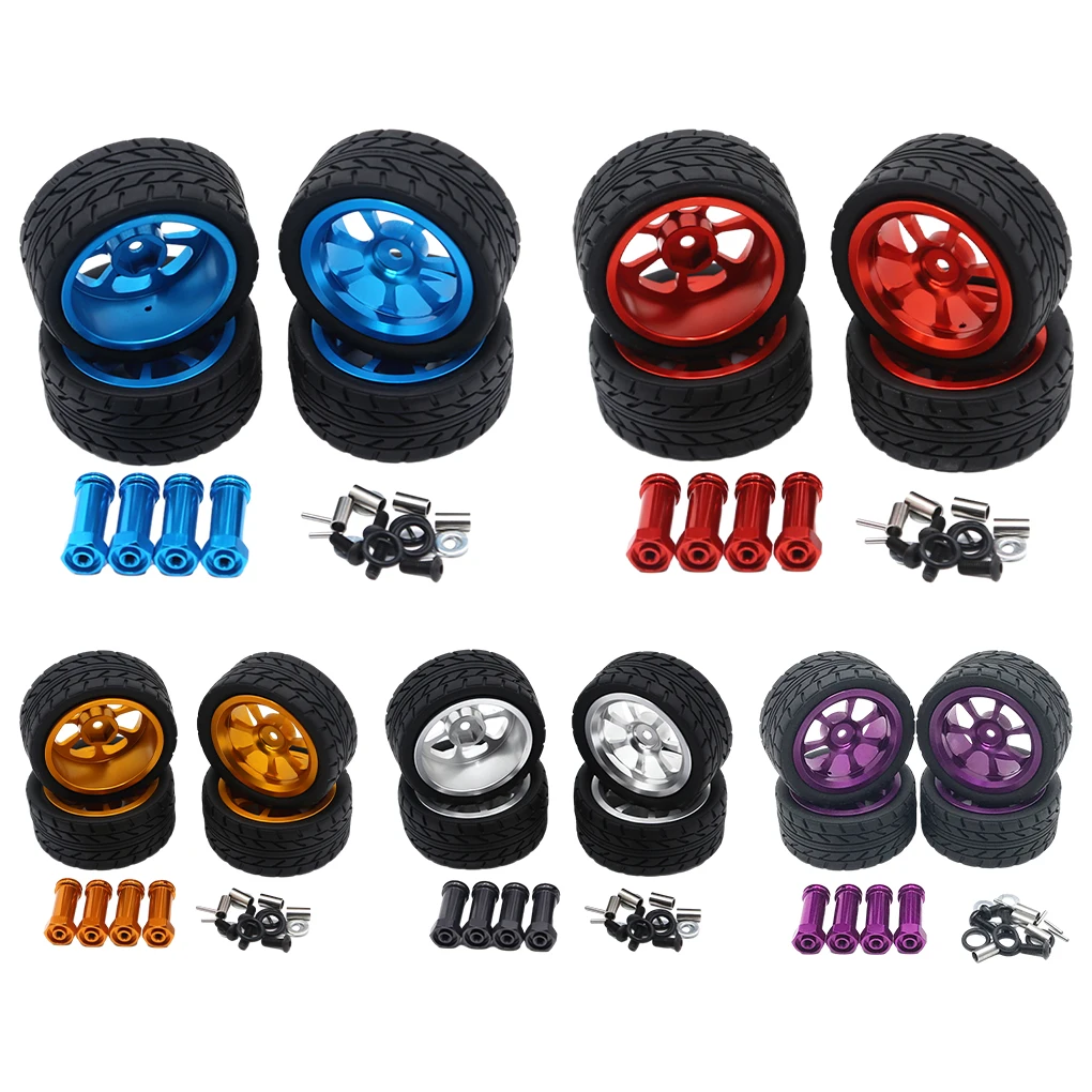 RC Wheel Rims Tire Wheel Rims Tyre Wheel Hex Adapter Extention Combiner Coupler set for Wltoys 1/14 144001 RC Upgrade Parts