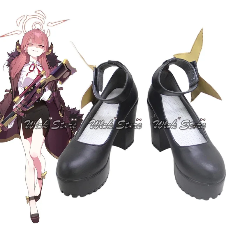 

Anime Game Blue Archive Rikuhachima Aru Cosplay Shoes High Heels Custom Made Men Women Halloween Carnival Party Roleplay Shoes