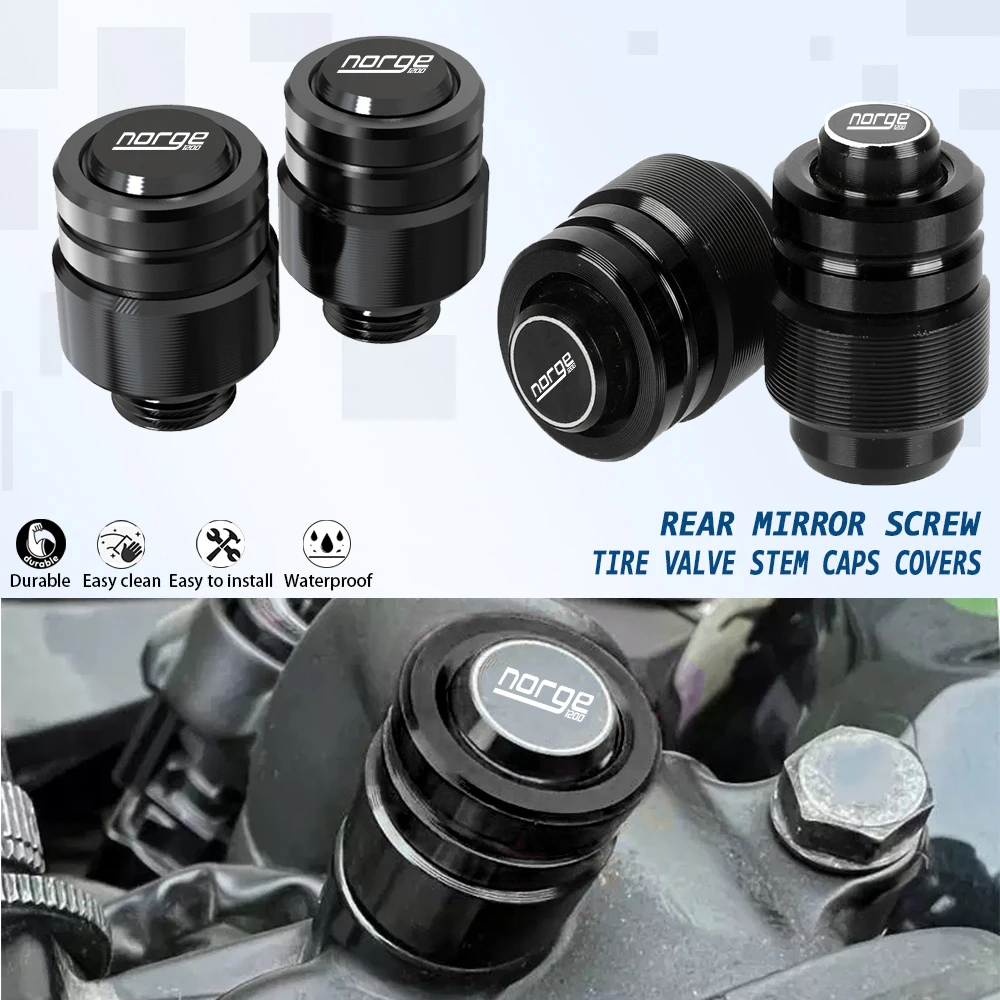 

Tire Valve Stem Caps Covers Rear Mirror Screw For MOTO GUZZI NORGE1200 NORGE 1200 GT8V 2006-2017 2018 2019 2020 2021 2022 2023