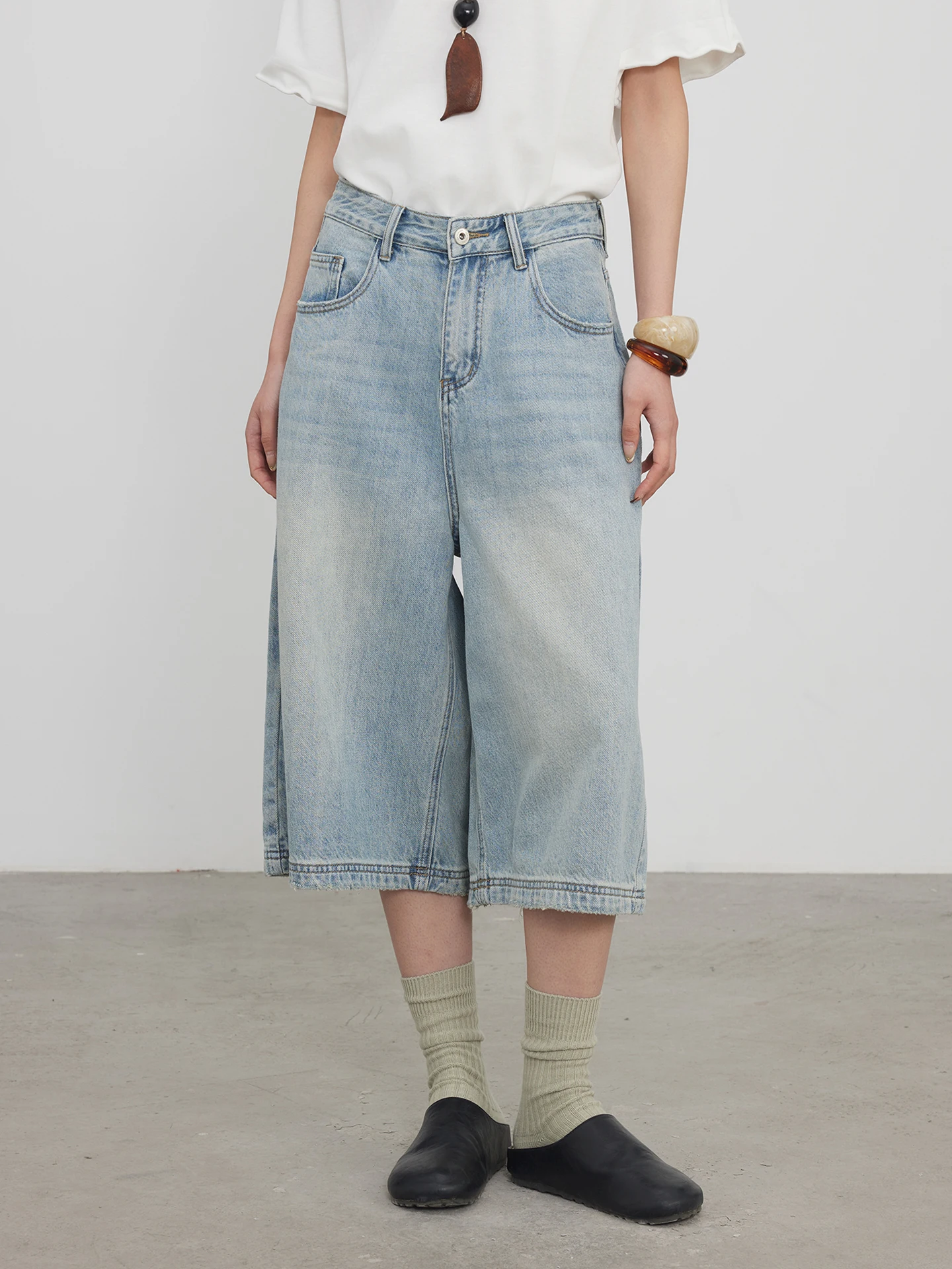 

Джинсы KEARA в американском ретро-стиле, женские, весенние, свободные, широкие, прямые, корейский стиль, с завышенной талией