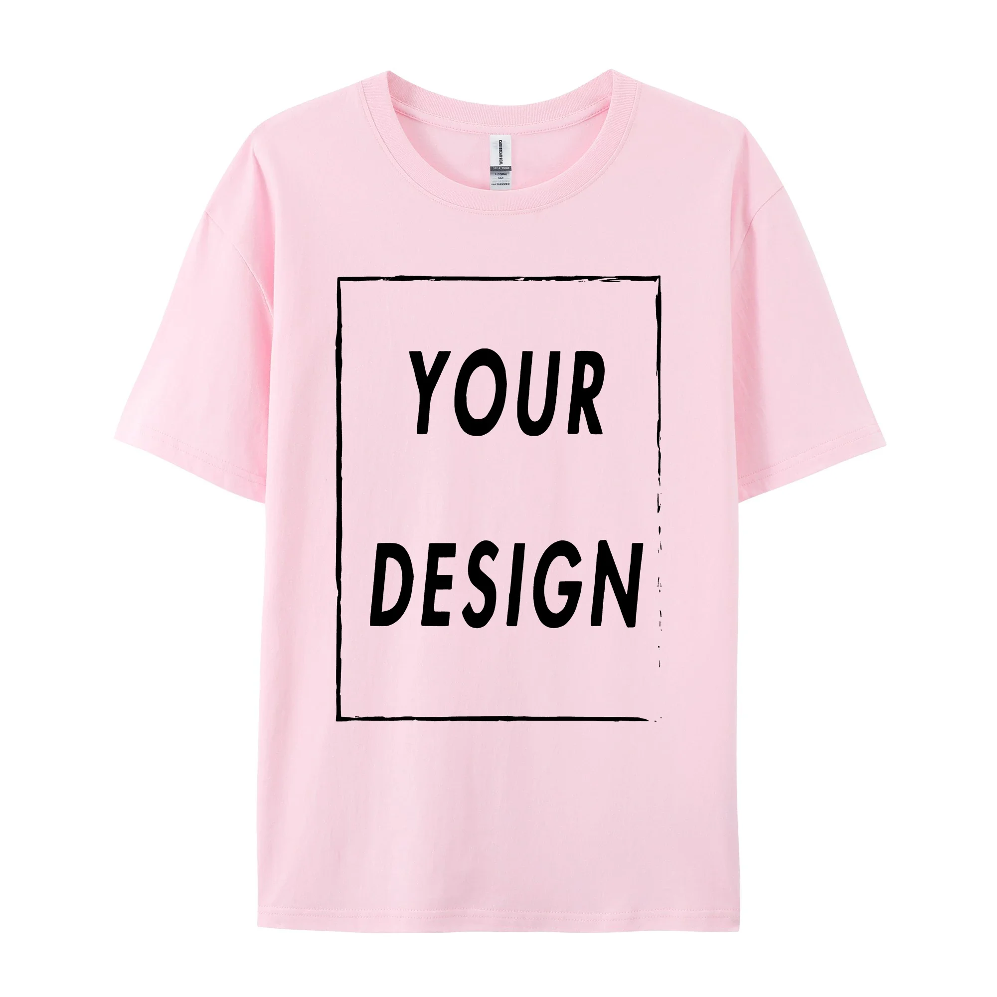 Maßgefertigte 180GSM 100% Baumwolle Unisex T-Shirts - Fügen Sie Ihr Logo/Foto/Slogan Hinzu, Mittlere Stärke für Ganzjähriges Tragen – Detail 15