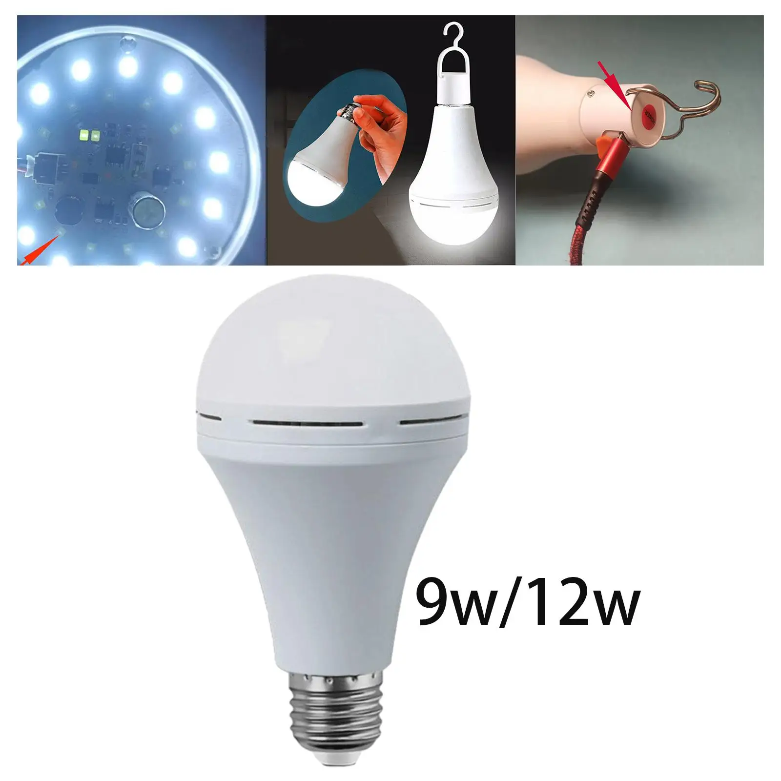 

Rechargeable bulb hanging emergency lighting for barbecue tent camp