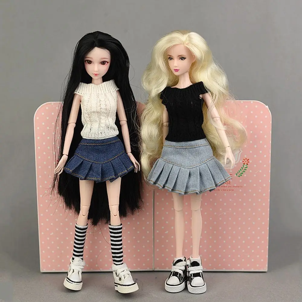 New Design Fashion Blythe Clothes Outfit Tops Sweater and Jeans Skirt Dress Suitable For Blyth Azone Licca 1/6 Dolls