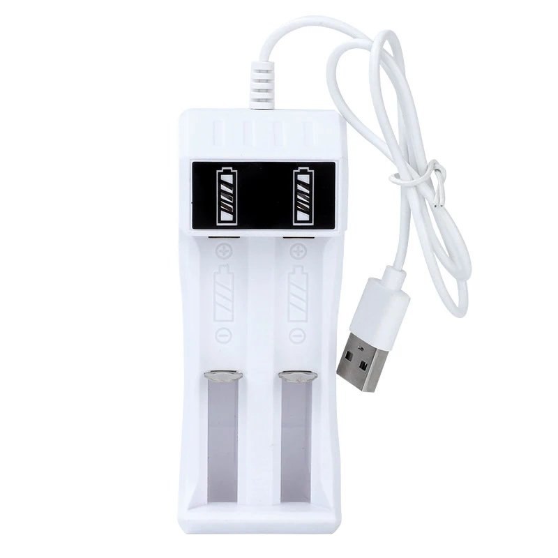 2 Slots USB Dual 18650 Charging Rechargeable Lithium Battery For 14500 18650 Battery Charger DIY Accessories