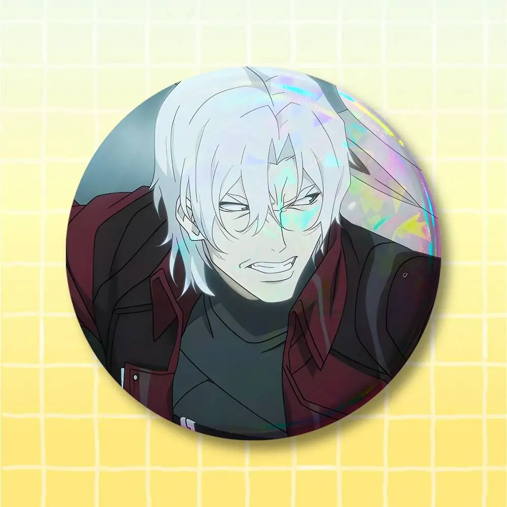 D-Devil May Cry DMC 2026 Dante Pin Round Circle Shape Metal Button Pin Badge Pinback Decoration Gifts Clothes Decor