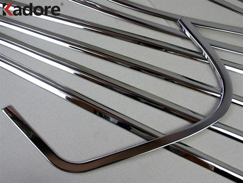 Window Decoration Frame Trim For Volkwagen VW TIGUAN 2009-2012 Stainless steel Full Set Car Window Sills 10PCS/SET